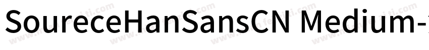 SoureceHanSansCN Medium字体转换